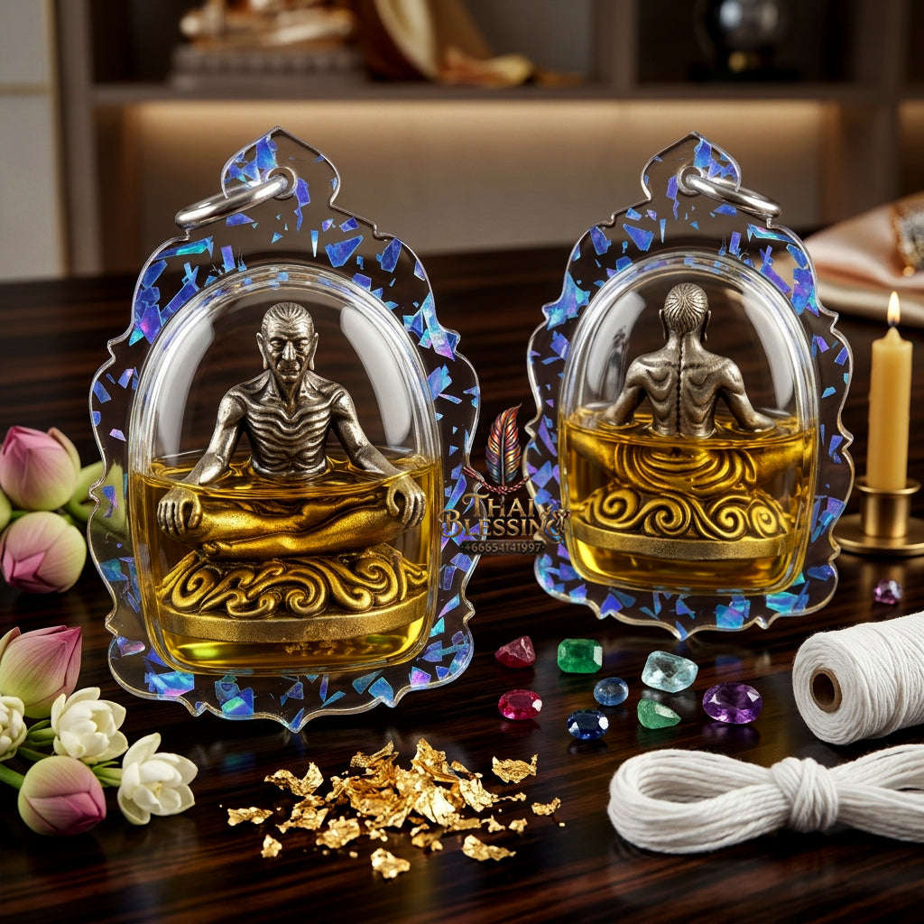 ✨ [The Sovereign of Absolute Mastery & Boundless Prosperity: The 2023 "Infinite-Summit" Master-Edition] Sacred "Borom Khru Kaya Kaew" (The Grand Master of Supernatural Achievement) – Special "Ancient-Silver & 108-Herb Powder & Dual-Wealth