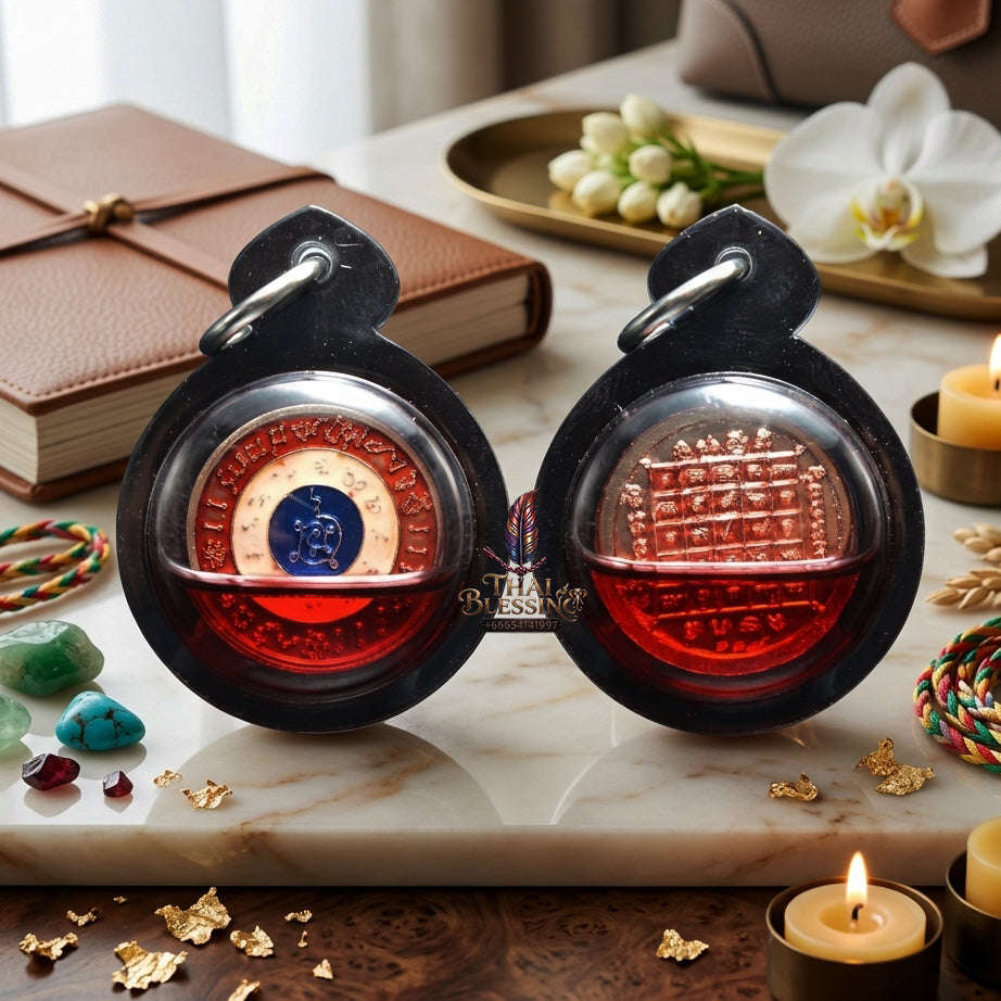 ✨ [The Sovereign of Celestial Alignment: The 2026 Master-Edition] Sacred "Rian Nun Duang - Maha Chok Rap Sap" (The Wheel of Cosmic Fate & Wealth) – Special "Alpaca Metal with National Flag Enamel Thai Blessing Co By RURUECHA