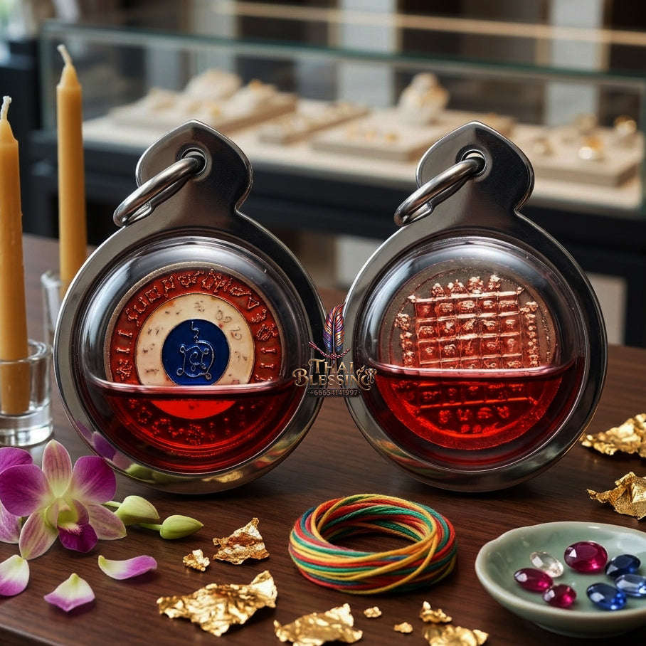 ✨ [The Sovereign of Celestial Alignment: The 2026 Master-Edition] Sacred "Rian Nun Duang - Maha Chok Rap Sap" (The Wheel of Cosmic Fate & Wealth) – Special "Alpaca Metal with National Flag Enamel Thai Blessing Co By RURUECHA