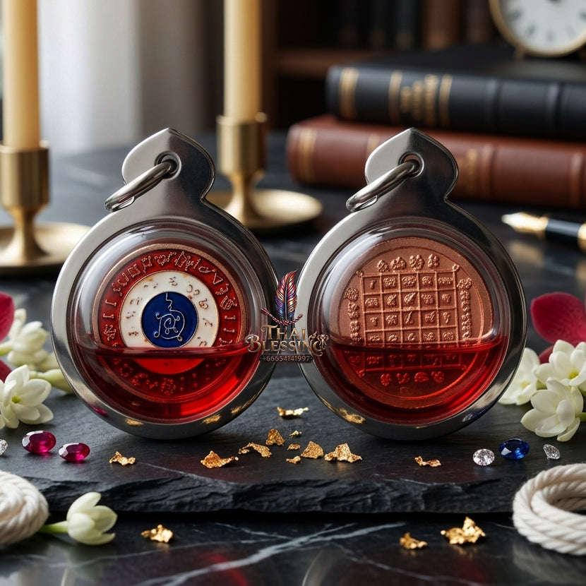 ✨ [The Sovereign of Celestial Alignment: The 2026 Master-Edition] Sacred "Rian Nun Duang - Maha Chok Rap Sap" (The Wheel of Cosmic Fate & Wealth) – Special "Alpaca Metal with National Flag Enamel Thai Blessing Co By RURUECHA