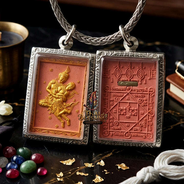 ✨ [The Sovereign of Celestial Allure: The 2026 Master-Edition] Sacred "Phet Phaya Thorn Um Nang" (The Divine Seducer of the Himmapan Forest) – Special "Ancient Occult Powder" Matrix – Master-Blessed by Luang Ta Ruam, Wat Khok Samran (2025/2568)