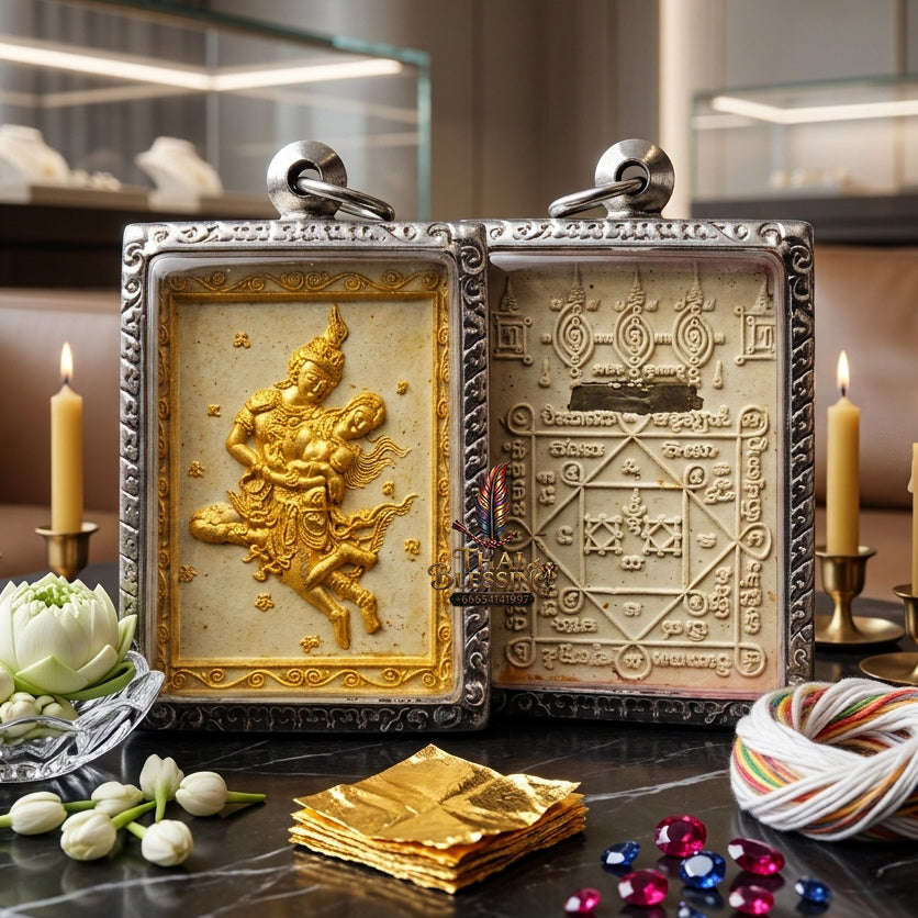 ✨ [The Sovereign of Celestial Allure: The 2026 Master-Edition] Sacred "Phet Phaya Thorn Um Nang" (The Divine Seducer of the Himmapan Forest) – Special "Ancient Occult Powder" Matrix – Master-Blessed by Luang Ta Ruam, Wat Khok Samran (2025/2568)