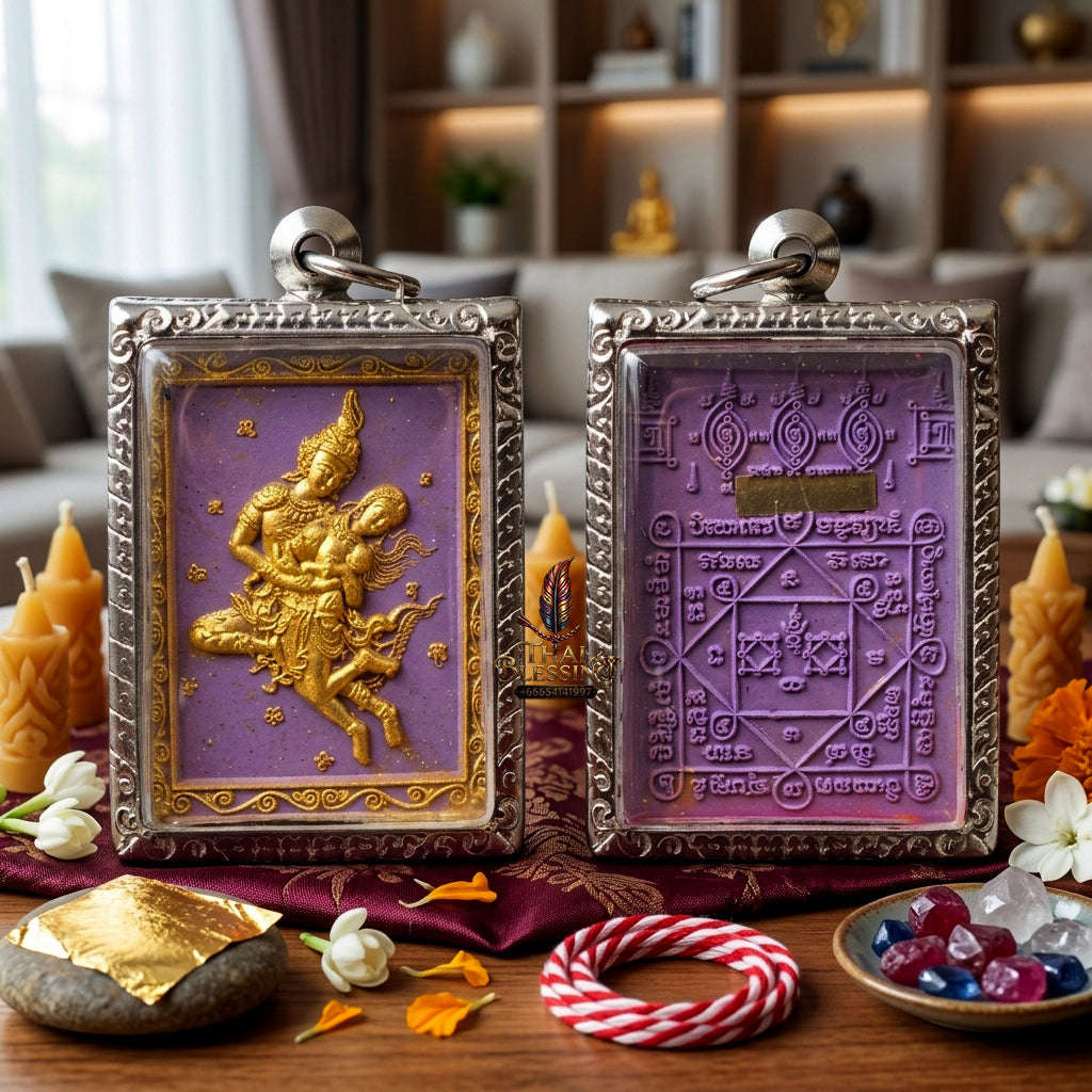 ✨ [The Sovereign of Celestial Allure: The 2026 Master-Edition] Sacred "Phet Phaya Thorn Um Nang" (The Divine Seducer of the Himmapan Forest) – Special "Ancient Occult Powder" Matrix – Master-Blessed by Luang Ta Ruam, Wat Khok Samran (2025/2568)