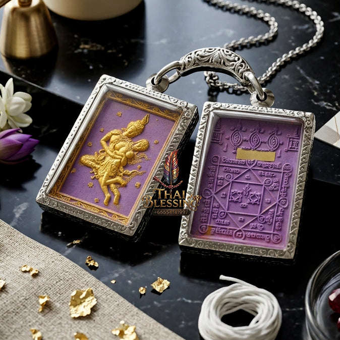 ✨ [The Sovereign of Celestial Allure: The 2026 Master-Edition] Sacred "Phet Phaya Thorn Um Nang" (The Divine Seducer of the Himmapan Forest) – Special "Ancient Occult Powder" Matrix – Master-Blessed by Luang Ta Ruam, Wat Khok Samran (2025/2568)