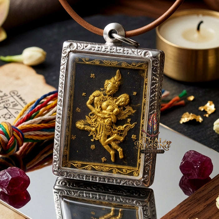 ✨ [The Sovereign of Celestial Allure: The 2026 Master-Edition] Sacred "Phet Phaya Thorn Um Nang" (The Divine Seducer of the Himmapan Forest) – Special "Ancient Occult Powder" Matrix – Master-Blessed by Luang Ta Ruam, Wat Khok Samran (2025/2568)