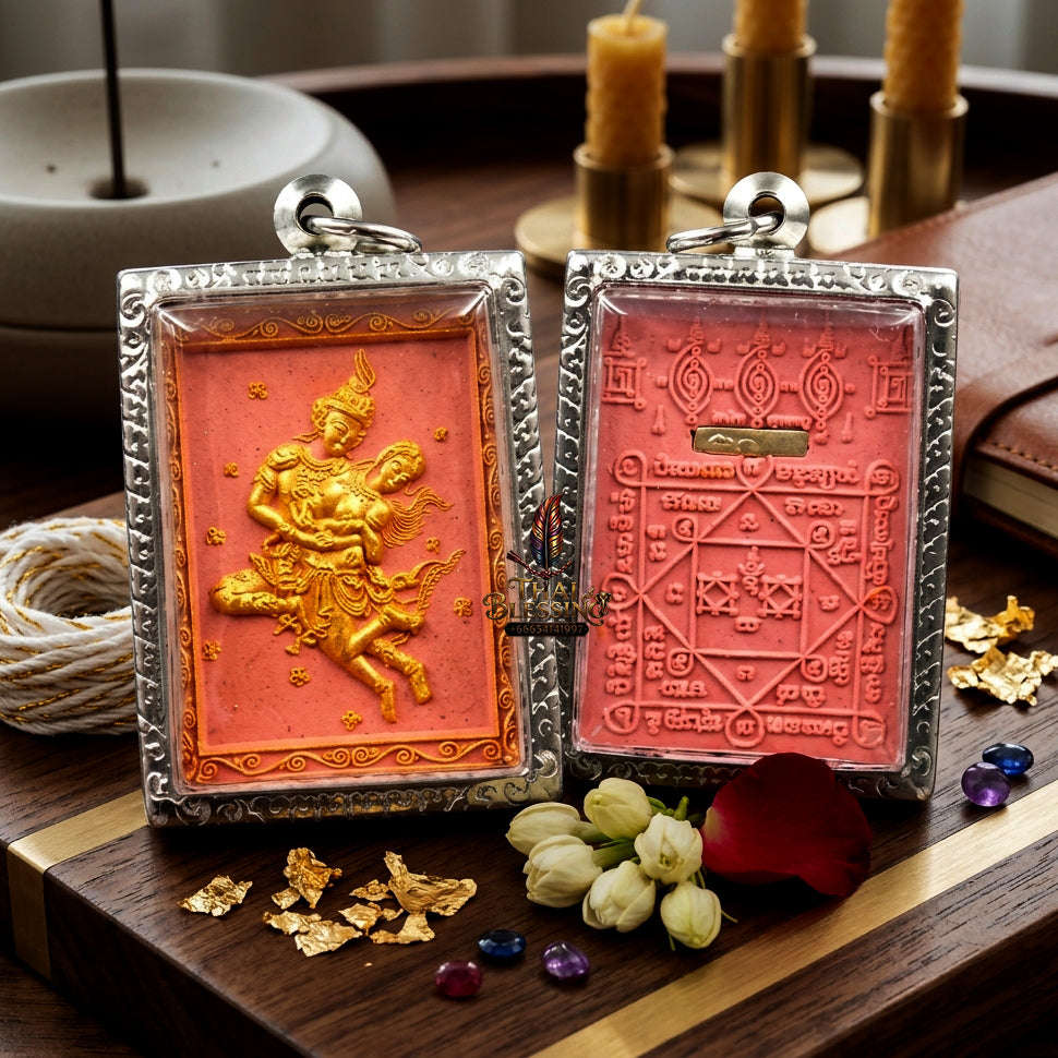 ✨ [The Sovereign of Celestial Allure: The 2026 Master-Edition] Sacred "Phet Phaya Thorn Um Nang" (The Divine Seducer of the Himmapan Forest) – Special "Ancient Occult Powder" Matrix – Master-Blessed by Luang Ta Ruam, Wat Khok Samran (2025/2568)