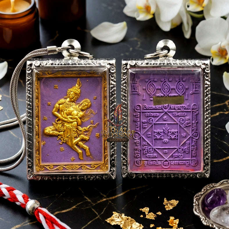 ✨ [The Sovereign of Celestial Allure: The 2026 Master-Edition] Sacred "Phet Phaya Thorn Um Nang" (The Divine Seducer of the Himmapan Forest) – Special "Ancient Occult Powder" Matrix – Master-Blessed by Luang Ta Ruam, Wat Khok Samran (2025/2568)