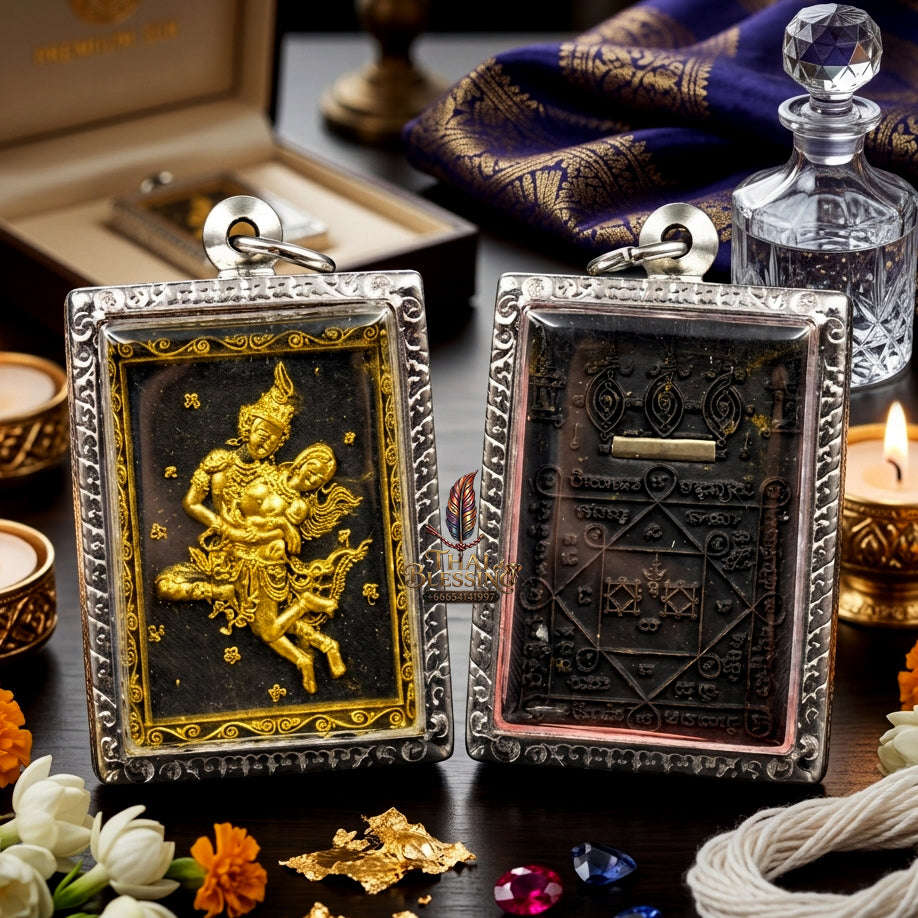 ✨ [The Sovereign of Celestial Allure: The 2026 Master-Edition] Sacred "Phet Phaya Thorn Um Nang" (The Divine Seducer of the Himmapan Forest) – Special "Ancient Occult Powder" Matrix – Master-Blessed by Luang Ta Ruam, Wat Khok Samran (2025/2568)