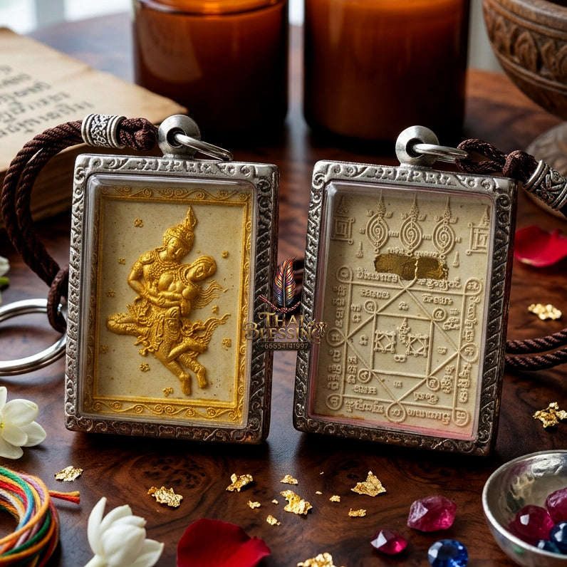 ✨ [The Sovereign of Celestial Allure: The 2026 Master-Edition] Sacred "Phet Phaya Thorn Um Nang" (The Divine Seducer of the Himmapan Forest) – Special "Ancient Occult Powder" Matrix – Master-Blessed by Luang Ta Ruam, Wat Khok Samran (2025/2568)