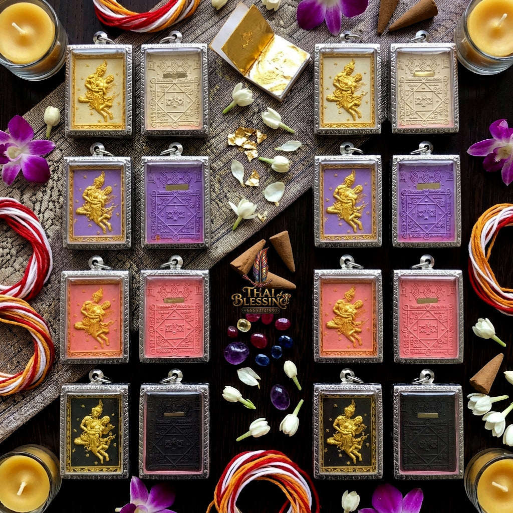 ✨ [The Sovereign of Celestial Allure: The 2026 Master-Edition] Sacred "Phet Phaya Thorn Um Nang" (The Divine Seducer of the Himmapan Forest) – Special "Ancient Occult Powder" Matrix – Master-Blessed by Luang Ta Ruam, Wat Khok Samran (2025/2568)