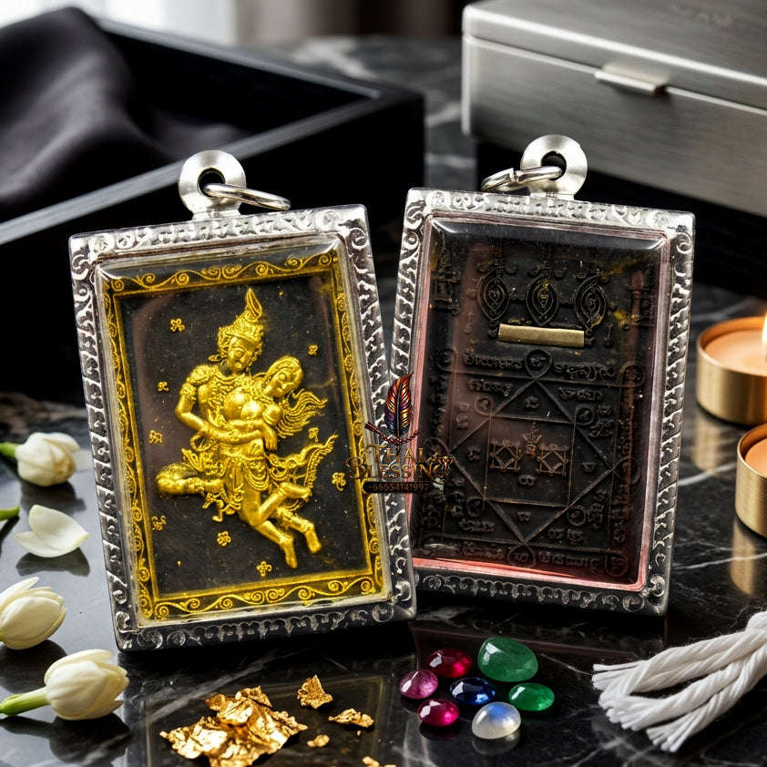 ✨ [The Sovereign of Celestial Allure: The 2026 Master-Edition] Sacred "Phet Phaya Thorn Um Nang" (The Divine Seducer of the Himmapan Forest) – Special "Ancient Occult Powder" Matrix – Master-Blessed by Luang Ta Ruam, Wat Khok Samran (2025/2568)