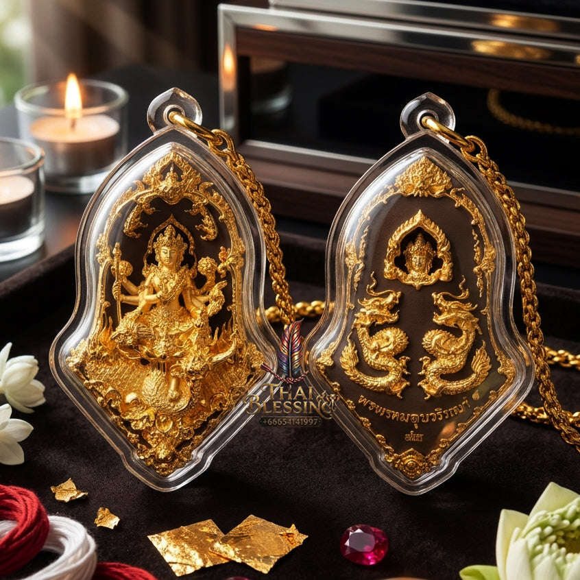 ✨ [The Sovereign of Celestial Authority: The 2024 Master-Edition] Sacred "Rian Jampee Thao Maha Phrom" Thai Blessing Co By RURUECHA
