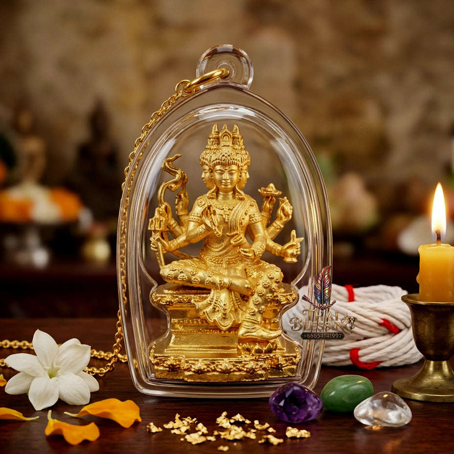 ✨ [The Sovereign of Celestial Dominance: The 2024 Master-Edition] Sacred "Phra Phrom Nuea Duang" (The Brahma Above Destiny) "Jao Sua Yaowarat" Thai Blessing Co By RURUECHA