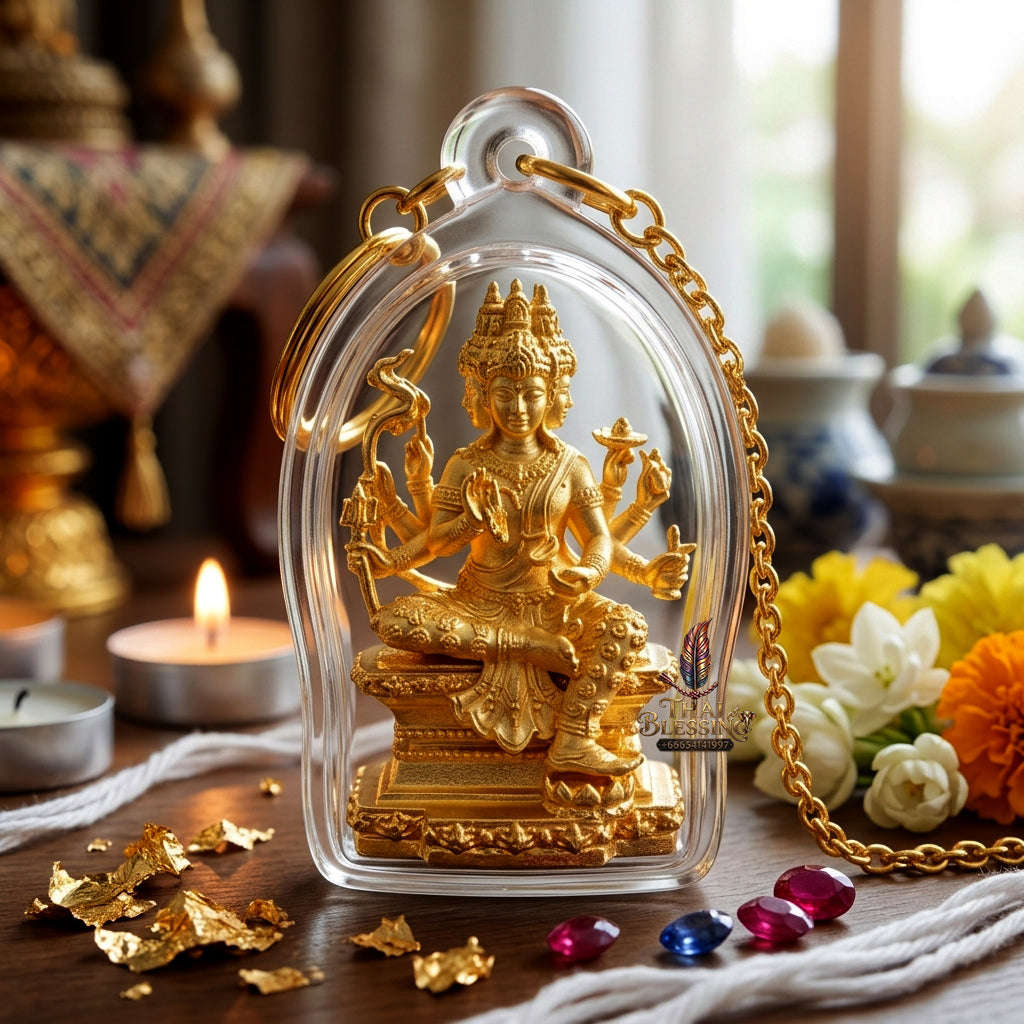 ✨ [The Sovereign of Celestial Dominance: The 2024 Master-Edition] Sacred "Phra Phrom Nuea Duang" (The Brahma Above Destiny) "Jao Sua Yaowarat" Thai Blessing Co By RURUECHA
