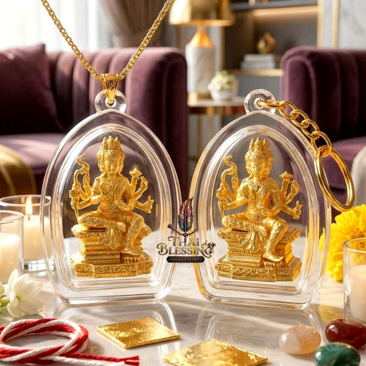 ✨ [The Sovereign of Celestial Dominance: The 2024 Master-Edition] Sacred "Phra Phrom Nuea Duang" (The Brahma Above Destiny) "Jao Sua Yaowarat" Thai Blessing Co By RURUECHA