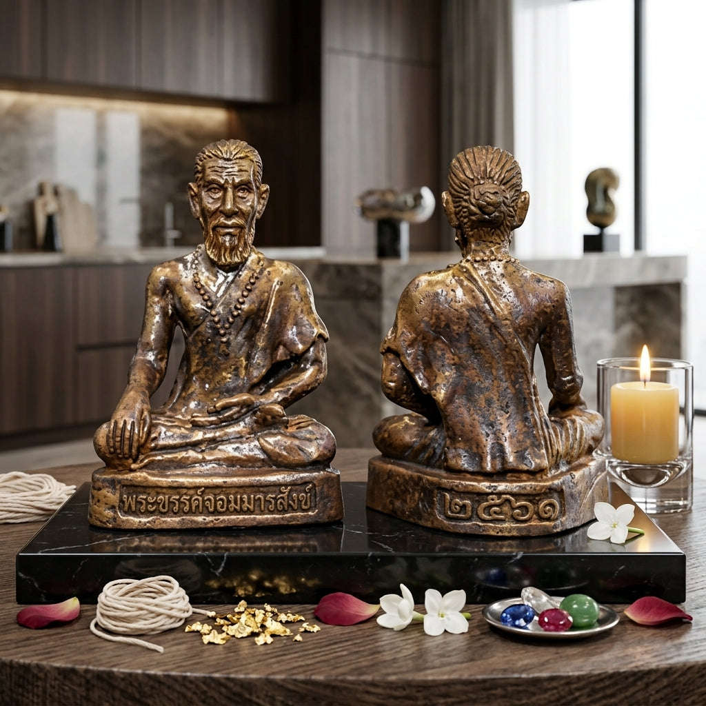 ✨ [The Sovereign of Celestial Healing: The 2010 Master-Edition] Sacred "Mo Chiwok Komaraphat" (The Physician to the Buddha) – Special "Satin Finish" (Matte-Lustre) on Sacred Bronze (Samrit) – "Duang Maha Sethi" (Great Wealth & Vitality) Series