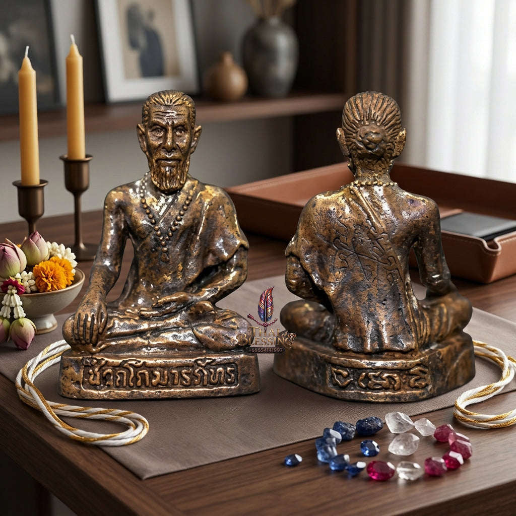 ✨ [The Sovereign of Celestial Healing: The 2010 Master-Edition] Sacred "Mo Chiwok Komaraphat" (The Physician to the Buddha) – Special "Satin Finish" (Matte-Lustre) on Sacred Bronze (Samrit) – "Duang Maha Sethi" (Great Wealth & Vitality) Series