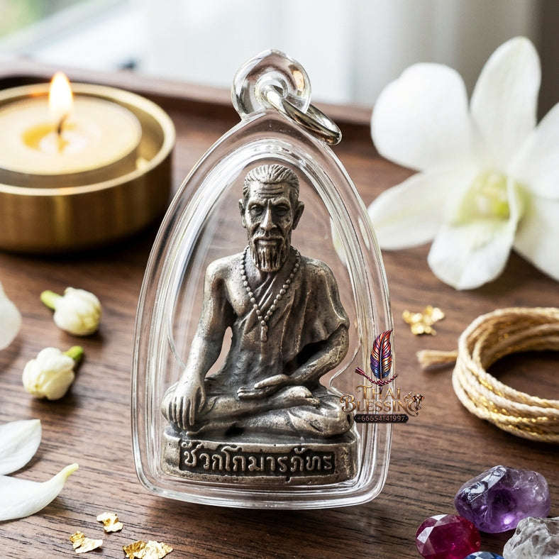 ✨ [The Sovereign of Celestial Healing: The 2010 Master-Edition] Sacred "Mo Chiwok Komaraphat" (The Physician to the Buddha) – Special "Satin Finish" (Matte-Lustre) on Sacred Bronze (Samrit) – "Duang Maha Sethi" (Great Wealth & Vitality) Thai