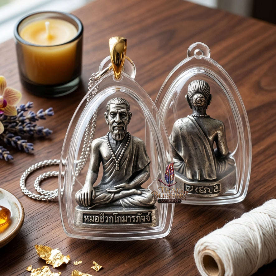 ✨ [The Sovereign of Celestial Healing: The 2010 Master-Edition] Sacred "Mo Chiwok Komaraphat" (The Physician to the Buddha) – Special "Satin Finish" (Matte-Lustre) on Sacred Bronze (Samrit) – "Duang Maha Sethi" (Great Wealth & Vitality) Thai
