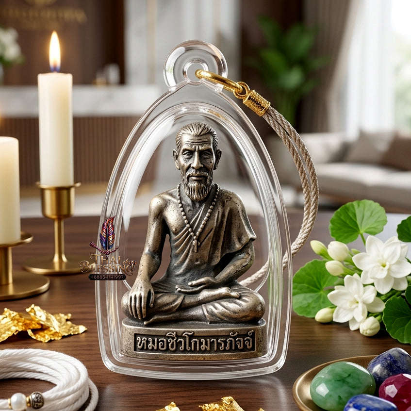 ✨ [The Sovereign of Celestial Healing: The 2010 Master-Edition] Sacred "Mo Chiwok Komaraphat" (The Physician to the Buddha) – Special "Satin Finish" (Matte-Lustre) on Sacred Bronze (Samrit) – "Duang Maha Sethi" (Great Wealth & Vitality) Thai