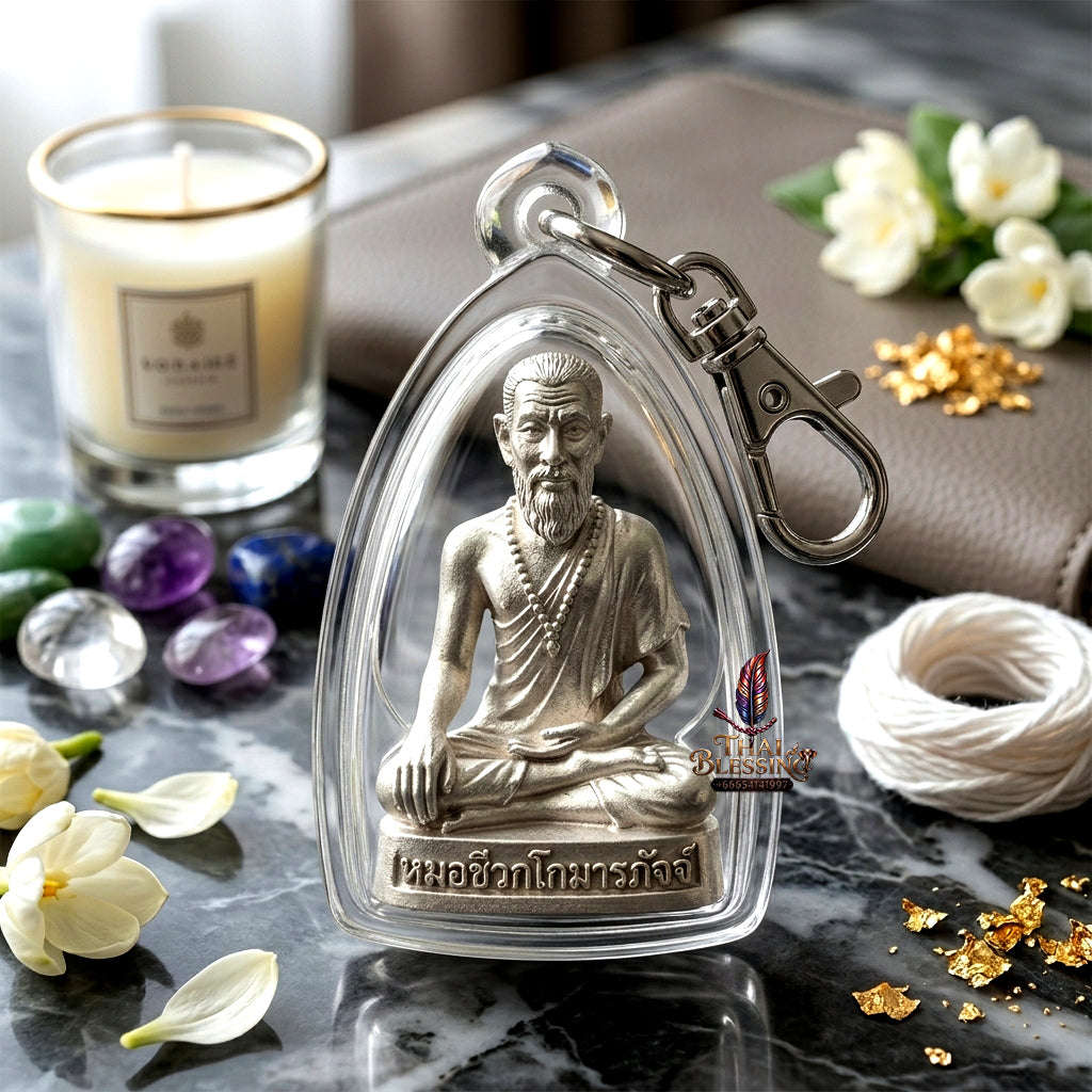 ✨ [The Sovereign of Celestial Healing: The 2010 Master-Edition] Sacred "Mo Chiwok Komaraphat" (The Physician to the Buddha) – Special "Silver Sand-Blast Finish" (Frosted Lustre) on Sacred Bronze (Samrit) – "Duang Maha Sethi" (Great Wealth &