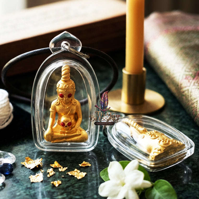✨ [The Sovereign of Charismatic Dominion: The 2022 Master-Edition] Sacred "Phaya Ngang Maha Mon" (The Great Spell Ngang) – Special "Gold-Plated Samrit" (Sacred Bronze Alloy) Thai Blessing Co By RURUECHA