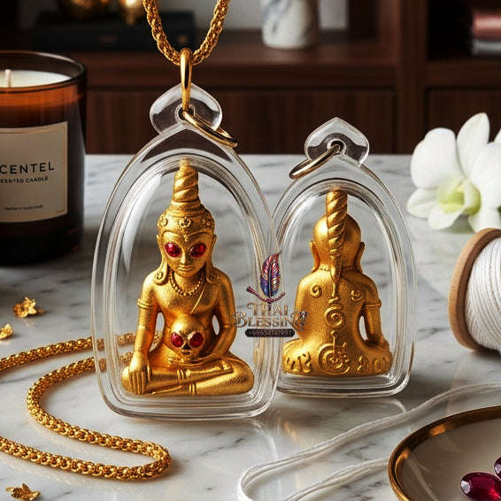 ✨ [The Sovereign of Charismatic Dominion: The 2022 Master-Edition] Sacred "Phaya Ngang Maha Mon" (The Great Spell Ngang) – Special "Gold-Plated Samrit" (Sacred Bronze Alloy) Thai Blessing Co By RURUECHA