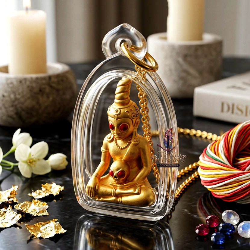 ✨ [The Sovereign of Charismatic Dominion: The 2022 Master-Edition] Sacred "Phaya Ngang Maha Mon" (The Great Spell Ngang) – Special "Gold-Plated Samrit" (Sacred Bronze Alloy) Thai Blessing Co By RURUECHA