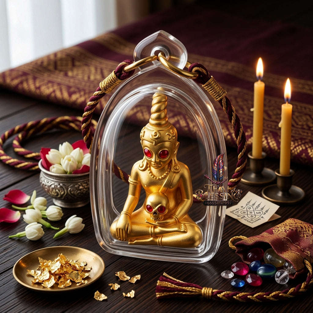 ✨ [The Sovereign of Charismatic Dominion: The 2022 Master-Edition] Sacred "Phaya Ngang Maha Mon" (The Great Spell Ngang) – Special "Gold-Plated Samrit" (Sacred Bronze Alloy) Thai Blessing Co By RURUECHA