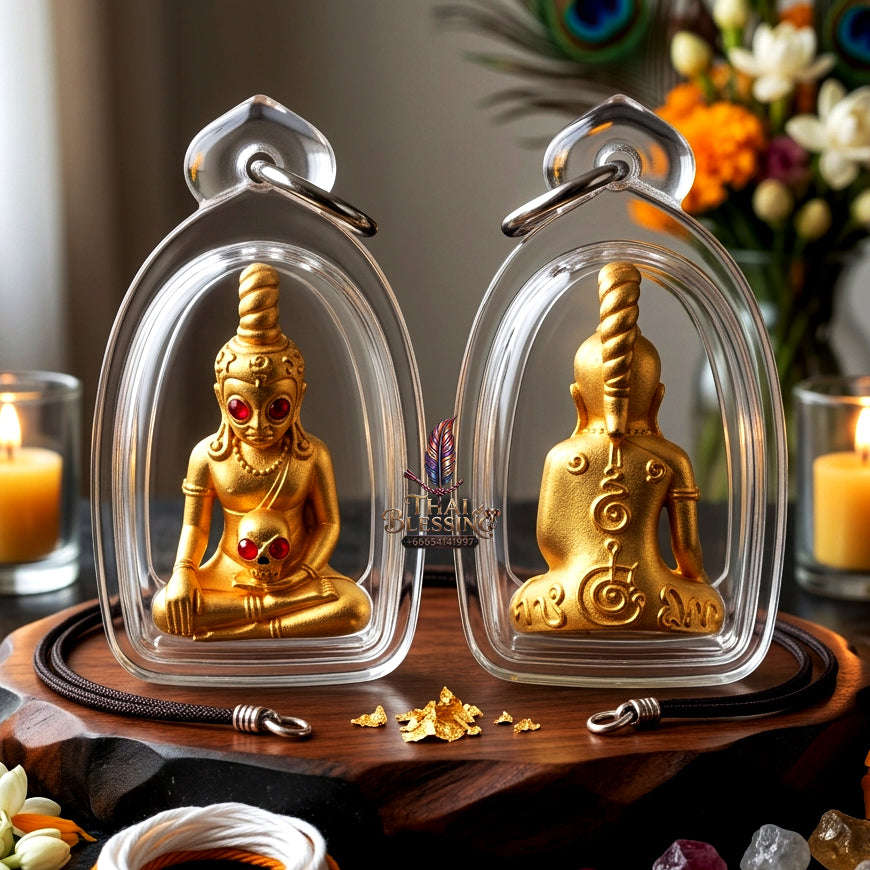 ✨ [The Sovereign of Charismatic Dominion: The 2022 Master-Edition] Sacred "Phaya Ngang Maha Mon" (The Great Spell Ngang) – Special "Gold-Plated Samrit" (Sacred Bronze Alloy) Thai Blessing Co By RURUECHA