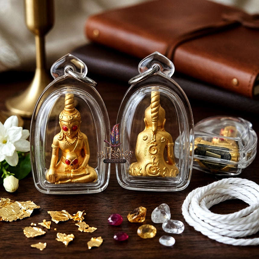 ✨ [The Sovereign of Charismatic Dominion: The 2022 Master-Edition] Sacred "Phaya Ngang Maha Mon" (The Great Spell Ngang) – Special "Gold-Plated Samrit" (Sacred Bronze Alloy) Thai Blessing Co By RURUECHA