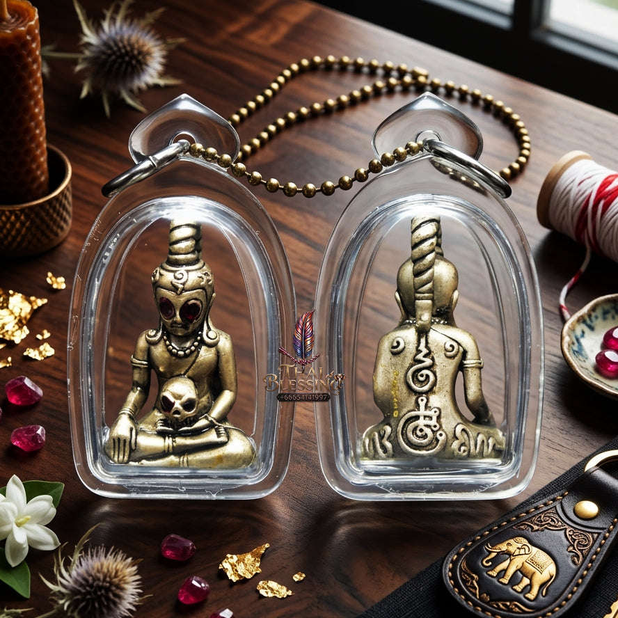 ✨ [The Sovereign of Charismatic Dominion: The 2022 Master-Edition] Sacred "Phaya Ngang Maha Mon" (The Great Spell Ngang) – Special "Satin-Finish Silver" (Chanuan Athan) Thai Blessing Co By RURUECHA