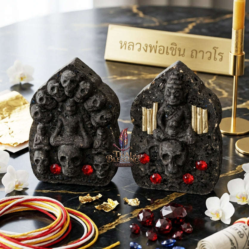 ✨ [The Sovereign of Dark Magnetism: The 2014 Master-Edition] Sacred "Khun Phaen Sip Ka-Lok" (The Ten-Skull Khun Phaen) – Infused with Special Occult "Wan" (Sacred Herb) Matrix Thai Blessing Co By RURUECHA