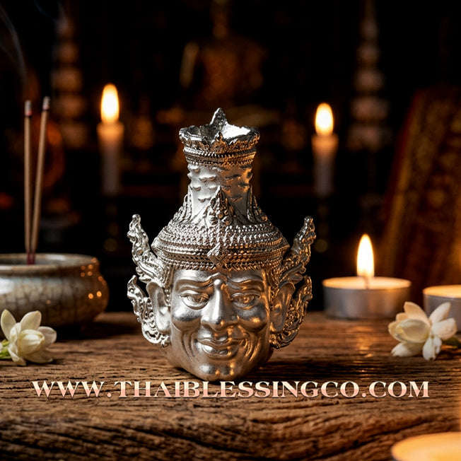✨ 🧘‍♂️ The Sovereign of Destiny: Sacred Silver-Plated Copper 'Ruesi Narot' (Open the Path to Riches Edition) by Luang Phor Glom (2020 Masterpiece) – The Ultimate Catalyst for Spiritual Authority, Wealth Manifestation, and Infinite Success 🧘‍♂️ ✨