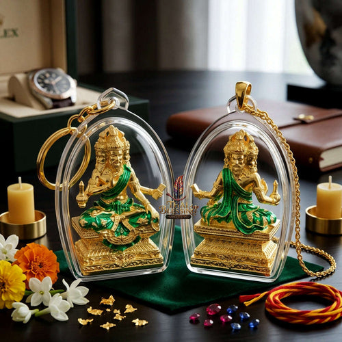 ✨ [The Sovereign of Divine Benediction: The 2026 Master-Edition] Sacred "Pu Ruesi Phrommaet" (Ruesi of Brahma-Wisdom) – Special "Pu Prathan Phon 108" (Grandfather Grants 108 Blessings) Edition – Gold-Plated Bronze with Emerald-Green Enamel Thai