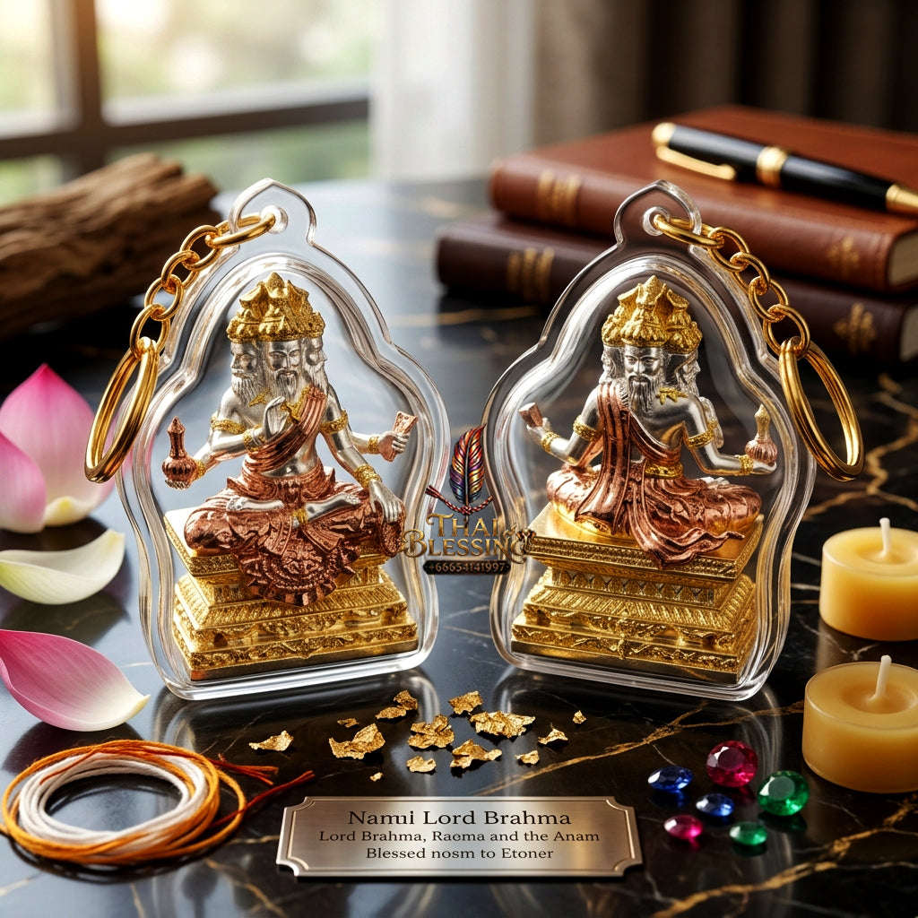 ✨ [The Sovereign of Divine Benediction: The 2026 Master-Edition] Sacred "Pu Ruesi Phrommaet" (Ruesi of Brahma-Wisdom) – Special "Pu Prathan Phon 108" (Grandfather Grants 108 Blessings) Edition – Tri-Color 3K Plated Bronze Thai Blessing Co By