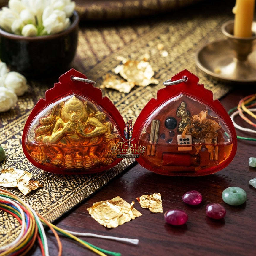 ✨ [The Sovereign of Effortless Abundance & Mercantile Mastery: The 2026 "Grand-Master" Edition] Sacred "Ling Kin Kluai (The Monkey Who Eats Bananas – Symbol of Effortless Acquisition)" – Special "Holy Herb & Charm Oil" Thai Blessing Co By