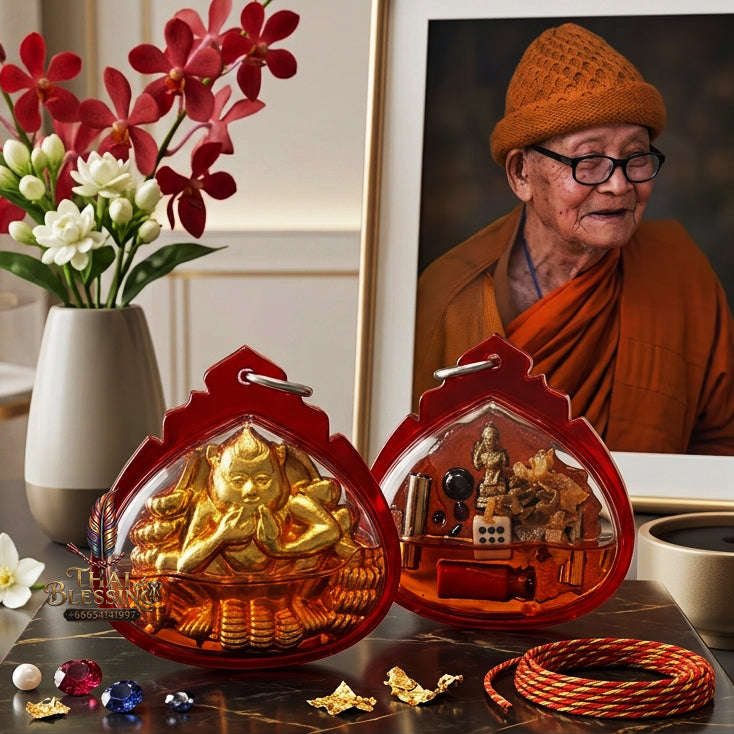 ✨ [The Sovereign of Effortless Abundance & Mercantile Mastery: The 2026 "Grand-Master" Edition] Sacred "Ling Kin Kluai (The Monkey Who Eats Bananas – Symbol of Effortless Acquisition)" – Special "Holy Herb & Charm Oil" Thai Blessing Co By