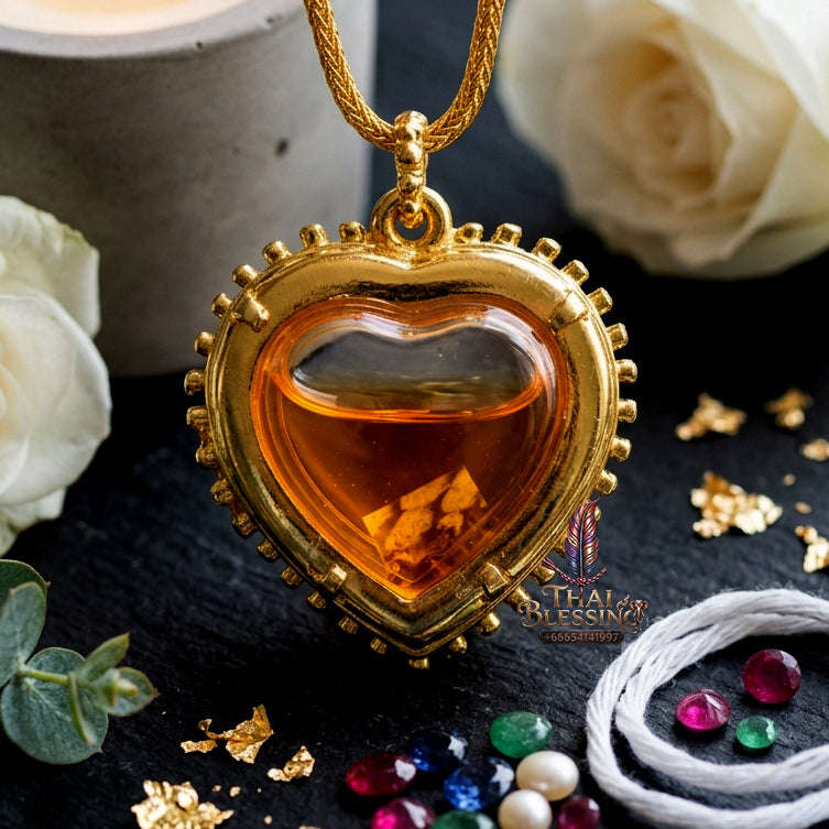 ✨ [The Sovereign of Effortless Abundance: The 2020 Master-Edition] Sacred "Nam Man Siang Chok Rap Sap" (The Fortune-Magnet Oil) – Encased in the "Great Heart" (Hua Jai Yai) Reliquary Thai Blessing Co By RURUECHA
