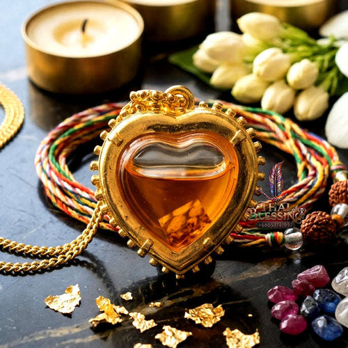 ✨ [The Sovereign of Effortless Abundance: The 2020 Master-Edition] Sacred "Nam Man Siang Chok Rap Sap" (The Fortune-Magnet Oil) – Encased in the "Great Heart" (Hua Jai Yai) Reliquary Thai Blessing Co By RURUECHA