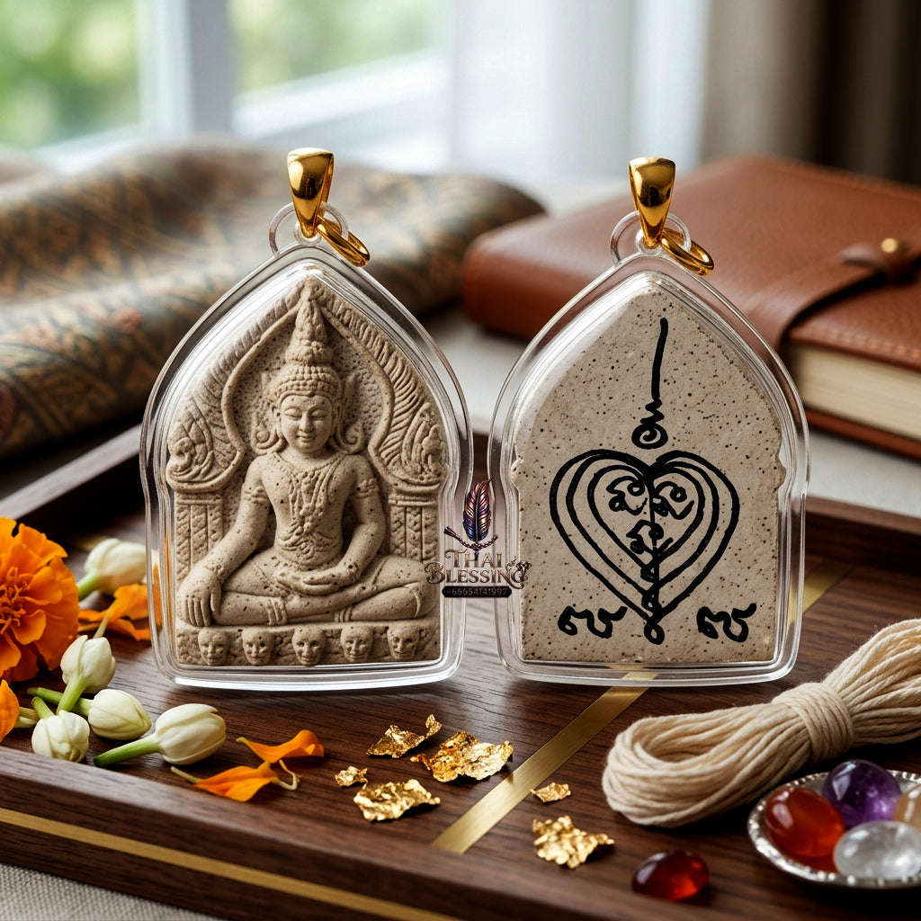 ✨ [The Sovereign of Forbidden Allure: The 2011 Master-Edition] Sacred "Khun Phaen Khot Sane" (The Ultimate Magnetism Master) – Special "White Wan" (Sacred Charm Herb) Matrix Thai Blessing Co By RURUECHA