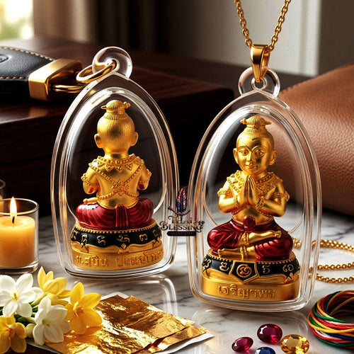 ✨ [The Sovereign of Golden Expansion: The 2019 Master-Edition] Sacred "Kuman Thong Charoen Lap Na Thong" (The Golden-Faced Spirit of Flourishing Luck) – Special "Samrit Gold-Plated" (Sacred Bronze Alloy) Thai Blessing Co By RURUECHA