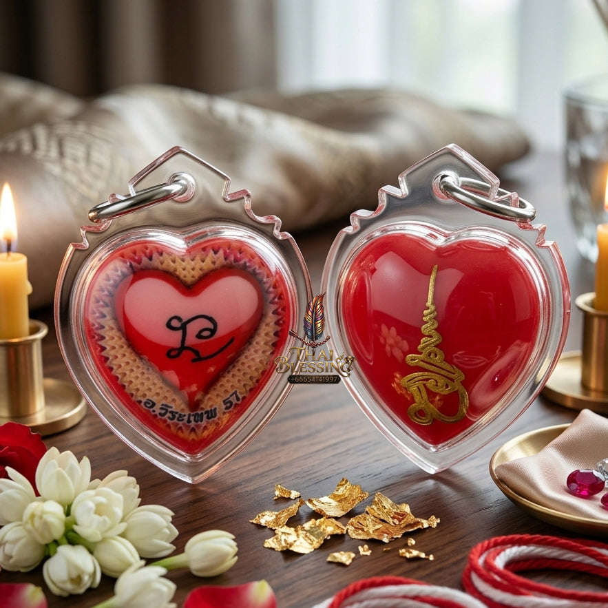 ✨ [The Sovereign of Infinite Affection: The 2016 Master-Edition] Sacred "Lokket Huachai" (The Heart-Link Locket) Thai Blessing Co By RURUECHA