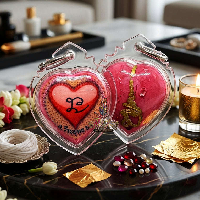 ✨ [The Sovereign of Infinite Affection: The 2016 Master-Edition] Sacred "Lokket Huachai" (The Heart-Link Locket) Thai Blessing Co By RURUECHA