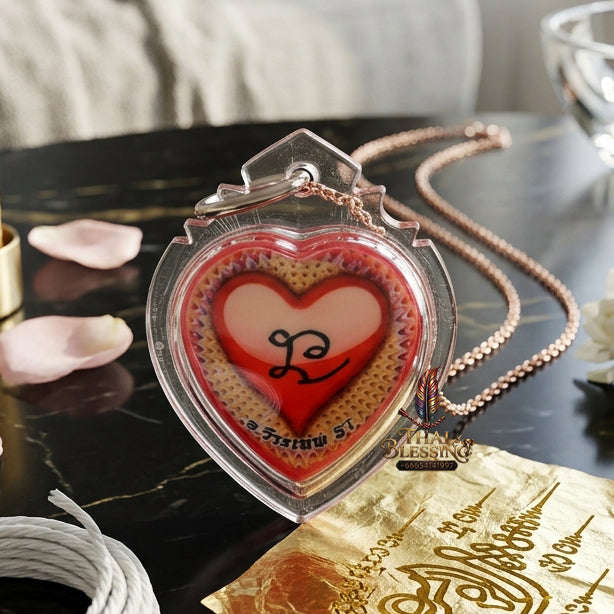 ✨ [The Sovereign of Infinite Affection: The 2016 Master-Edition] Sacred "Lokket Huachai" (The Heart-Link Locket) Thai Blessing Co By RURUECHA