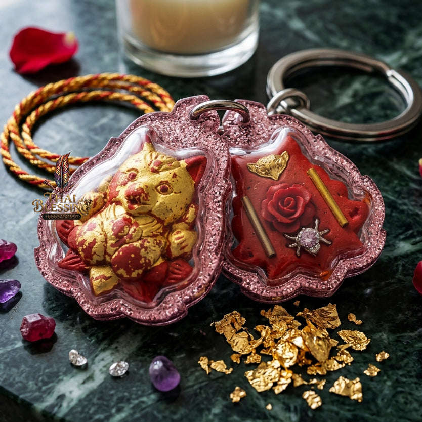 ✨ [The Sovereign of Infinite Allure & Divine Prosperity: The 2026 "Grand-Master" Edition] Sacred "Nang Phaya Chingchok Kao Hang (The Sovereign 9-Tailed Fox Empress)" – Special "Kai Daeng Herb & Thep Setthi (God of Wealth) Edition Thai Blessing