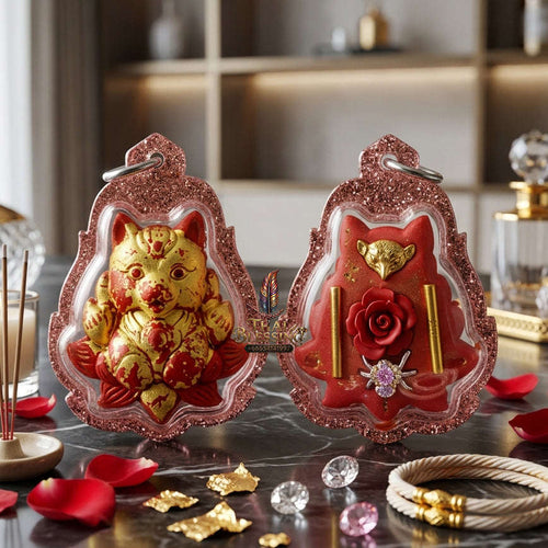 ✨ [The Sovereign of Infinite Allure & Divine Prosperity: The 2026 "Grand-Master" Edition] Sacred "Nang Phaya Chingchok Kao Hang (The Sovereign 9-Tailed Fox Empress)" – Special "Kai Daeng Herb & Thep Setthi (God of Wealth) Edition Thai Blessing