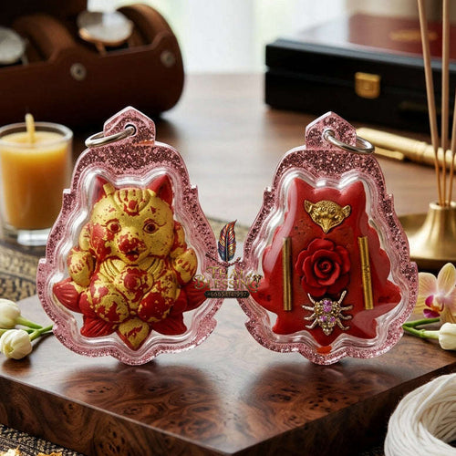 ✨ [The Sovereign of Infinite Allure & Divine Prosperity: The 2026 "Grand-Master" Edition] Sacred "Nang Phaya Chingchok Kao Hang (The Sovereign 9-Tailed Fox Empress)" – Special "Kai Daeng Herb & Thep Setthi (God of Wealth) Edition Thai Blessing