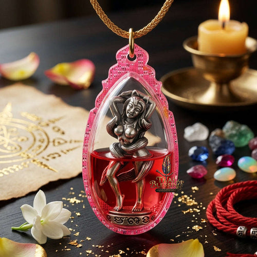 ✨ [The Sovereign of Infinite Allure & Magnetic Influence: The 2026 "Legacy-Elite" Edition] Sacred "Nang Phaya Jing Jok Kao Hang (The 9-Tailed Empress of Celestial Seduction)" – Special "White-Gold Alloy & Thep Ranjuan (Divine Enchantment) Oil"