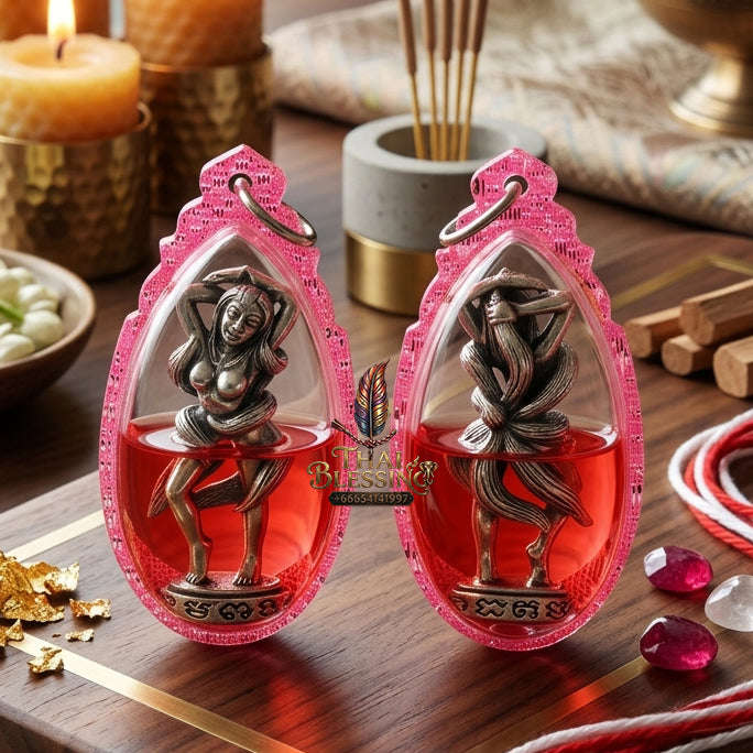 ✨ [The Sovereign of Infinite Allure & Magnetic Influence: The 2026 "Legacy-Elite" Edition] Sacred "Nang Phaya Jing Jok Kao Hang (The 9-Tailed Empress of Celestial Seduction)" – Special "White-Gold Alloy & Thep Ranjuan (Divine Enchantment) Oil"
